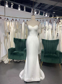 sheath bridal dress