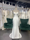 sheath bridal dress