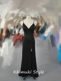 black bridesmaid dress