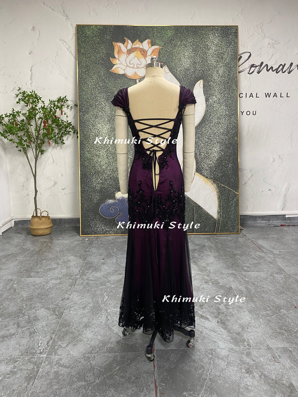 vintage cap sleeve party dress