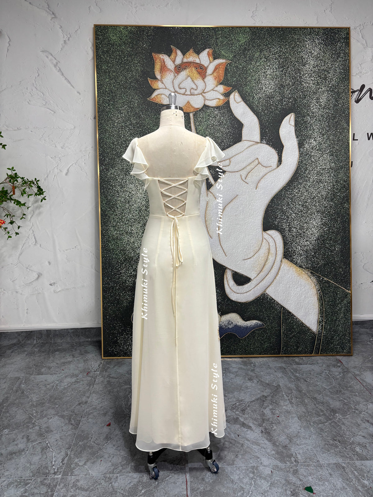 vintage off white party dress