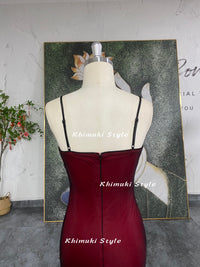 vintage red formal dress
