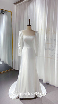 sheath wedding dress