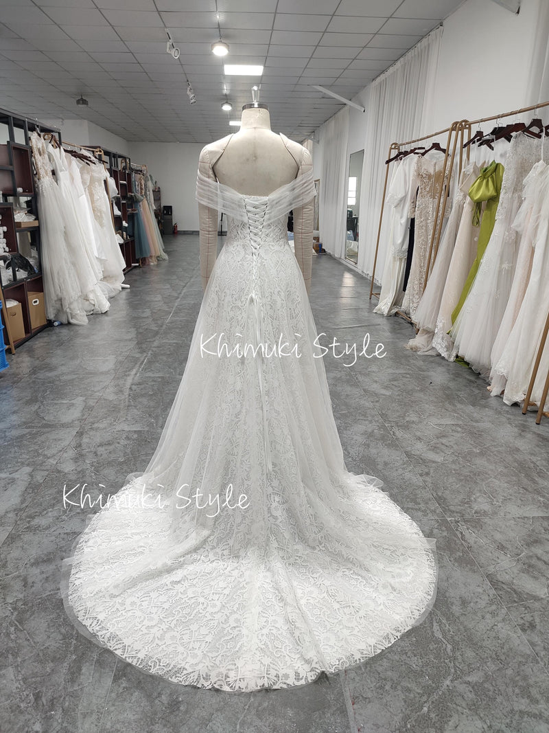 white wedding dress